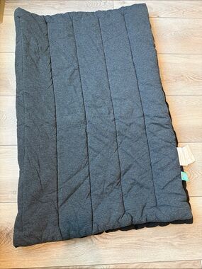 Charcoal gray pillow fort crib blanket